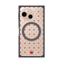 プレミアムスクエアケース with SnapMag［ CASEPLAY Crown dots Red - ケースプレイ・クラウン・ドッツ レッド ］