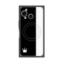 プレミアムスクエアケース with SnapMag［ CASEPLAY Bi-Colors Black & White - ケースプレイ・バイカラー ブラック＆ホワイト ］