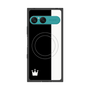 プレミアムスクエアケース with SnapMag［ CASEPLAY Bi-Colors Black & White - ケースプレイ・バイカラー ブラック＆ホワイト ］