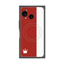 プレミアムスクエアケース with SnapMag［ CASEPLAY Bi-Colors Red & White - ケースプレイ・バイカラー レッド＆ホワイト ］