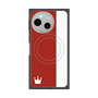 プレミアムスクエアケース with SnapMag［ CASEPLAY Bi-Colors Red & White - ケースプレイ・バイカラー レッド＆ホワイト ］