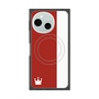 プレミアムスクエアケース with SnapMag［ CASEPLAY Bi-Colors Red & White - ケースプレイ・バイカラー レッド＆ホワイト ］