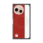 プレミアムスクエアケース with SnapMag［ CASEPLAY Bi-Colors Red & White - ケースプレイ・バイカラー レッド＆ホワイト ］