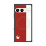 プレミアムスクエアケース with SnapMag［ CASEPLAY Bi-Colors Red & White - ケースプレイ・バイカラー レッド＆ホワイト ］