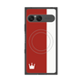 プレミアムスクエアケース with SnapMag［ CASEPLAY Bi-Colors Red & White - ケースプレイ・バイカラー レッド＆ホワイト ］