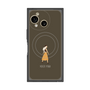 プレミアムスクエアケース with SnapMag［ Never Mind - Brown ］