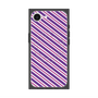 プレミアムスクエアケース with SnapMag［ Small Stripe - Purple × Pink ］