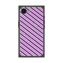プレミアムスクエアケース with SnapMag［ Small Stripe - Purple × Pink ］