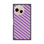 プレミアムスクエアケース with SnapMag［ Small Stripe - Purple × Pink ］