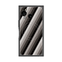 プレミアムスクエアケース with SnapMag［ Middle Stripe - Black ］