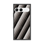 プレミアムスクエアケース with SnapMag［ Middle Stripe - Black ］