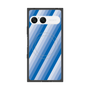 プレミアムスクエアケース with SnapMag［ Middle Stripe - Blue ］