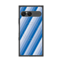 プレミアムスクエアケース with SnapMag［ Middle Stripe - Blue ］