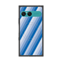 プレミアムスクエアケース with SnapMag［ Middle Stripe - Blue ］