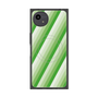 プレミアムスクエアケース with SnapMag［ Middle Stripe - Green ］