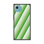 プレミアムスクエアケース with SnapMag［ Middle Stripe - Green ］