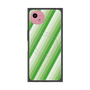 プレミアムスクエアケース with SnapMag［ Middle Stripe - Green ］