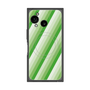 プレミアムスクエアケース with SnapMag［ Middle Stripe - Green ］