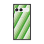プレミアムスクエアケース with SnapMag［ Middle Stripe - Green ］