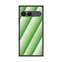 プレミアムスクエアケース with SnapMag［ Middle Stripe - Green ］