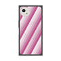 プレミアムスクエアケース with SnapMag［ Middle Stripe - Pink ］