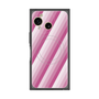 プレミアムスクエアケース with SnapMag［ Middle Stripe - Pink ］