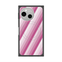 プレミアムスクエアケース with SnapMag［ Middle Stripe - Pink ］