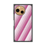 プレミアムスクエアケース with SnapMag［ Middle Stripe - Pink ］