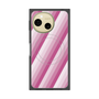 プレミアムスクエアケース with SnapMag［ Middle Stripe - Pink ］