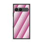 プレミアムスクエアケース with SnapMag［ Middle Stripe - Pink ］