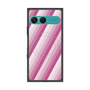 プレミアムスクエアケース with SnapMag［ Middle Stripe - Pink ］