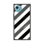 プレミアムスクエアケース with SnapMag［ Big Stripe - Black × Gray ］