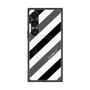 プレミアムスクエアケース with SnapMag［ Big Stripe - Black × Gray ］