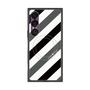 プレミアムスクエアケース with SnapMag［ Big Stripe - Black × Gray ］