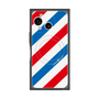 プレミアムスクエアケース with SnapMag［ Big Stripe - Red × Blue ］