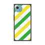プレミアムスクエアケース with SnapMag［ Big Stripe - Green × Yellow ］
