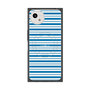 プレミアムスクエアケース with SnapMag［ Small Border - Blue ］