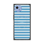 プレミアムスクエアケース with SnapMag［ Small Border - Blue ］