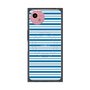 プレミアムスクエアケース with SnapMag［ Small Border - Blue ］