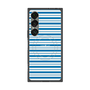 プレミアムスクエアケース with SnapMag［ Small Border - Blue ］