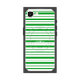 プレミアムスクエアケース with SnapMag［ Small Border - Green ］