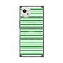 プレミアムスクエアケース with SnapMag［ Small Border - Green ］