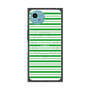 プレミアムスクエアケース with SnapMag［ Small Border - Green ］