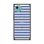 プレミアムスクエアケース with SnapMag［ Small Border - Navy ］