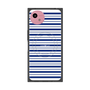 プレミアムスクエアケース with SnapMag［ Small Border - Navy ］