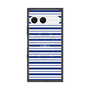 プレミアムスクエアケース with SnapMag［ Small Border - Navy ］