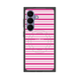 プレミアムスクエアケース with SnapMag［ Small Border - Pink ］