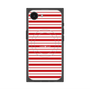 プレミアムスクエアケース with SnapMag［ Small Border - Red ］