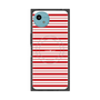 プレミアムスクエアケース with SnapMag［ Small Border - Red ］