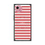 プレミアムスクエアケース with SnapMag［ Small Border - Red ］
